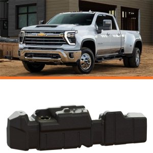 Chevrolet 2500 Fuel Tank - Titan Fuel Tanks - XXL Mid-Ship, 60 Gallon - Black - `20-`24 Chevrolet 2500 Fuel Tank - Titan Fuel Tanks - XXL Mid-Ship, 60 Gallon - Black - `20-`24